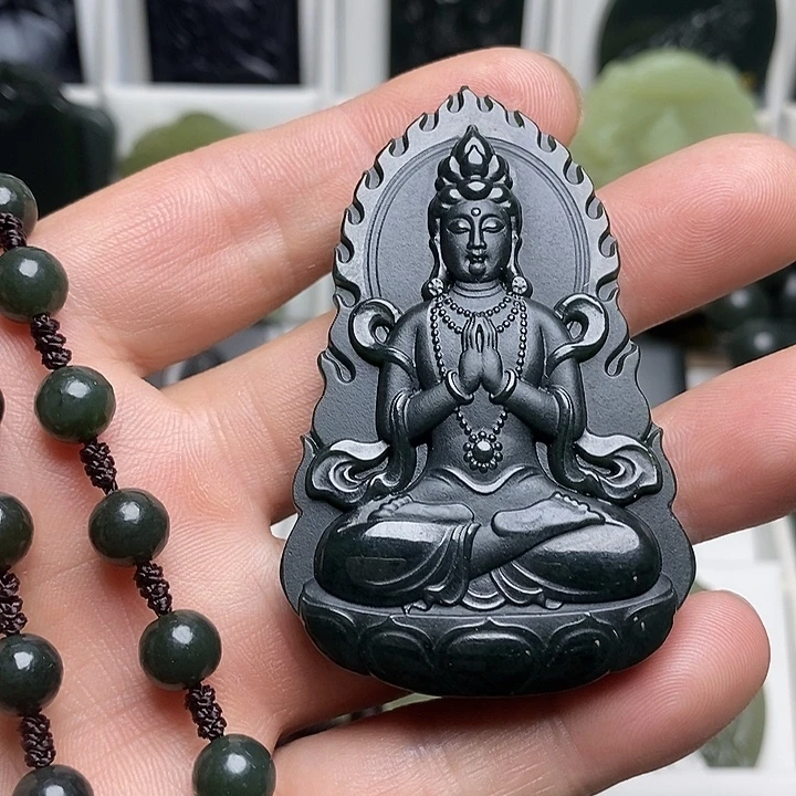 一***金和田玉（青玉）未镶嵌颈饰