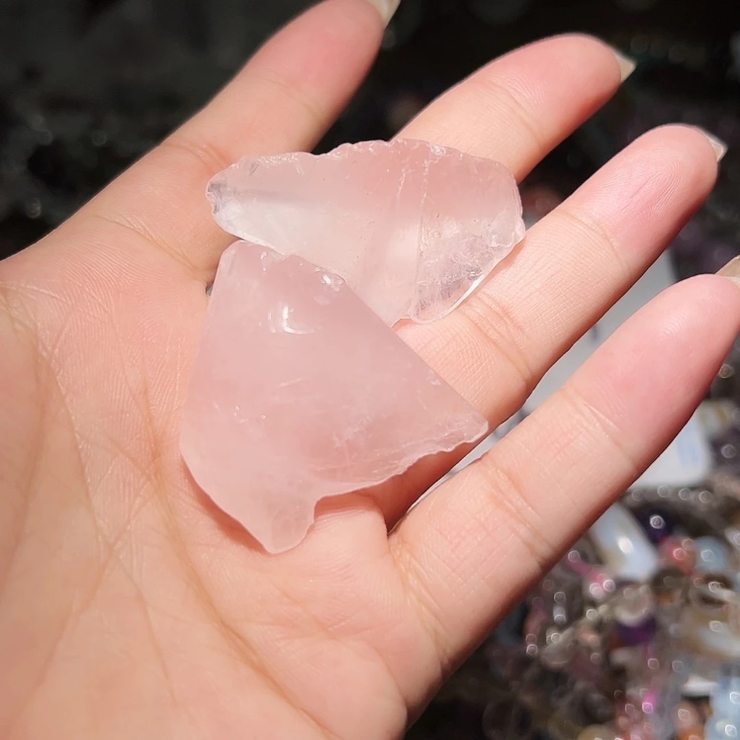 水晶手链未镶嵌粉水晶原石