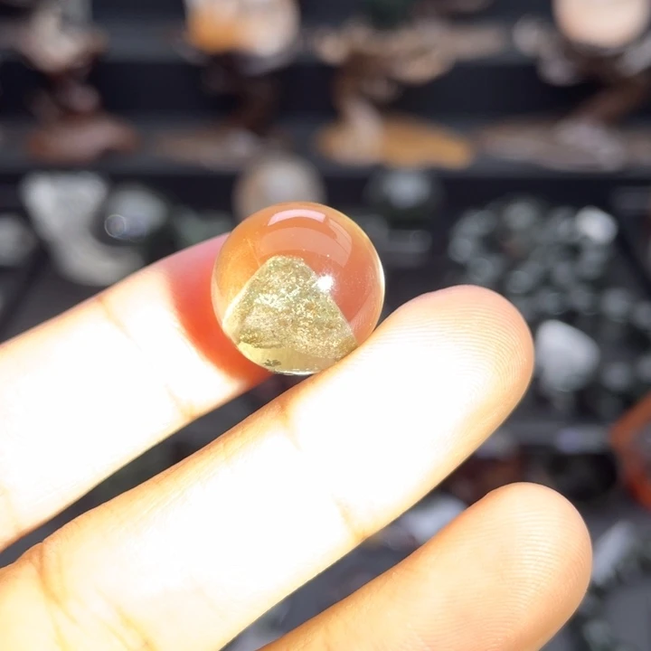 颈饰未镶嵌水晶彩幽灵金字塔单珠定制