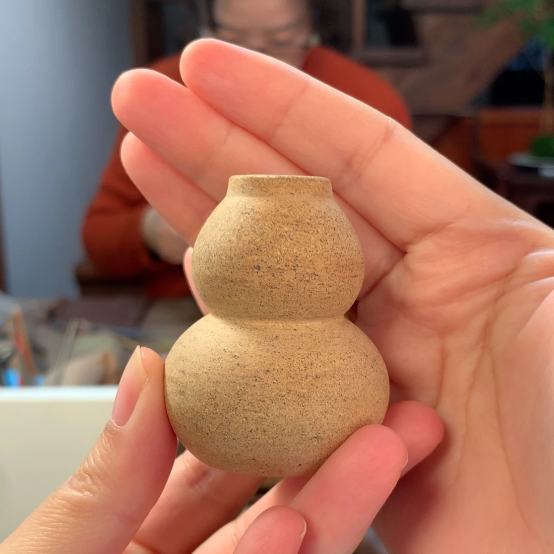 紫砂茶宠小葫芦 盖置 段泥