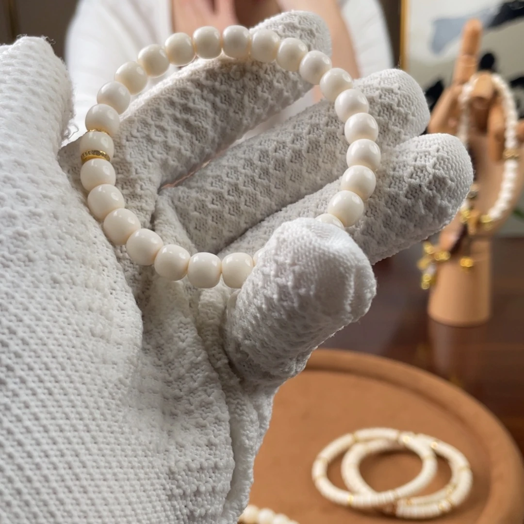 紫金鼠手串驼骨一整套顶珠款