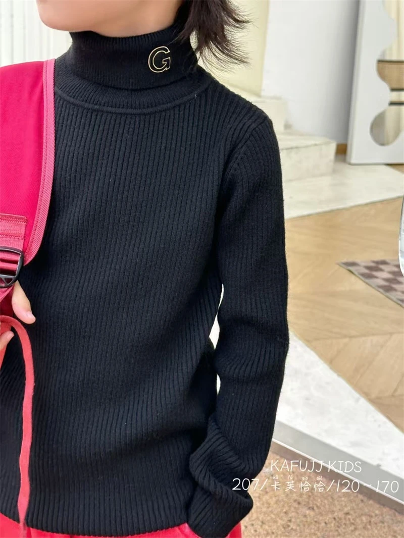 104【恰】大童亲子时尚休闲高领毛衣针织打底衫-207