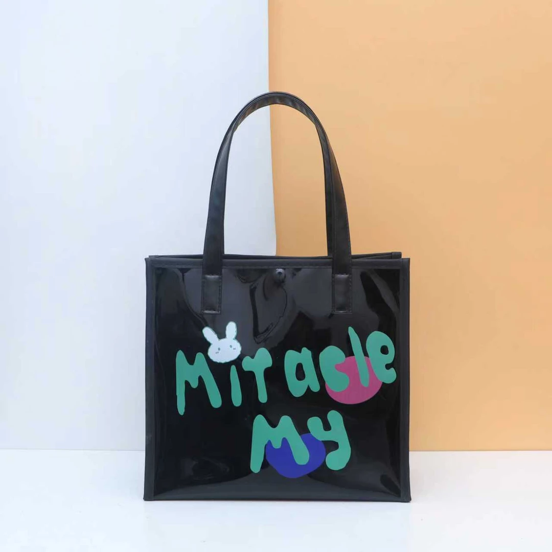 LVTAO/驴淘驴淘黑果冻绿色兔子MATICLE加厚防水防污妈咪包手提包