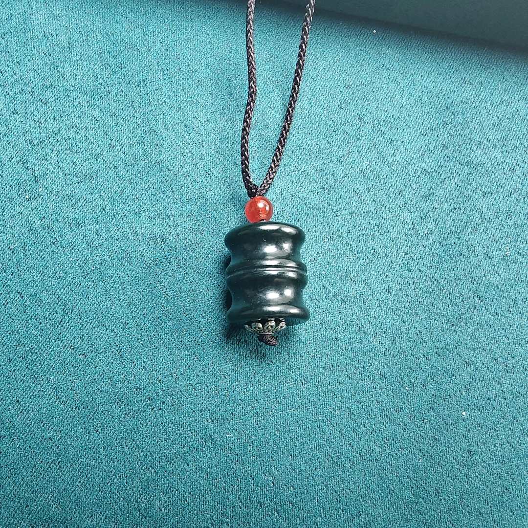 和田玉竹节吊坠迷你