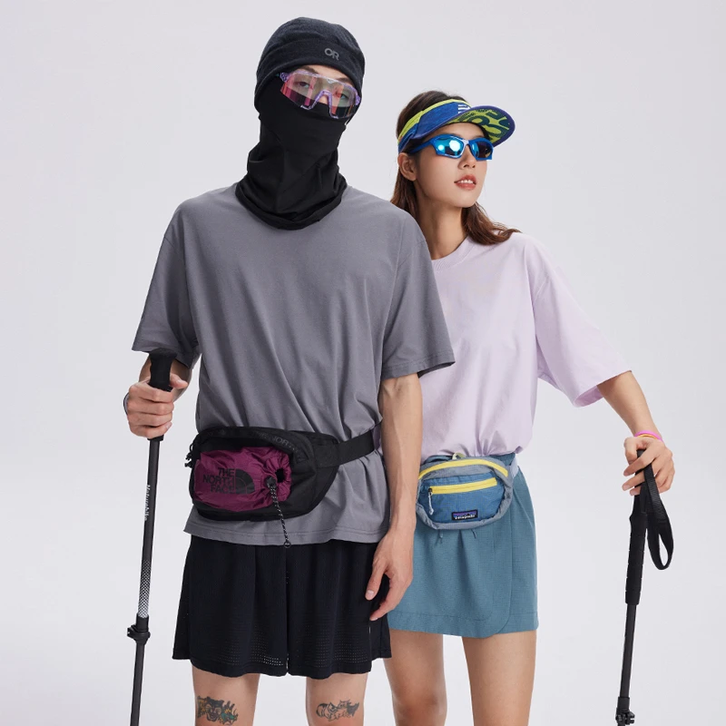 夏防紫外线百搭速干凉感吸湿潮流宽松半袖纯色圆领T恤0220