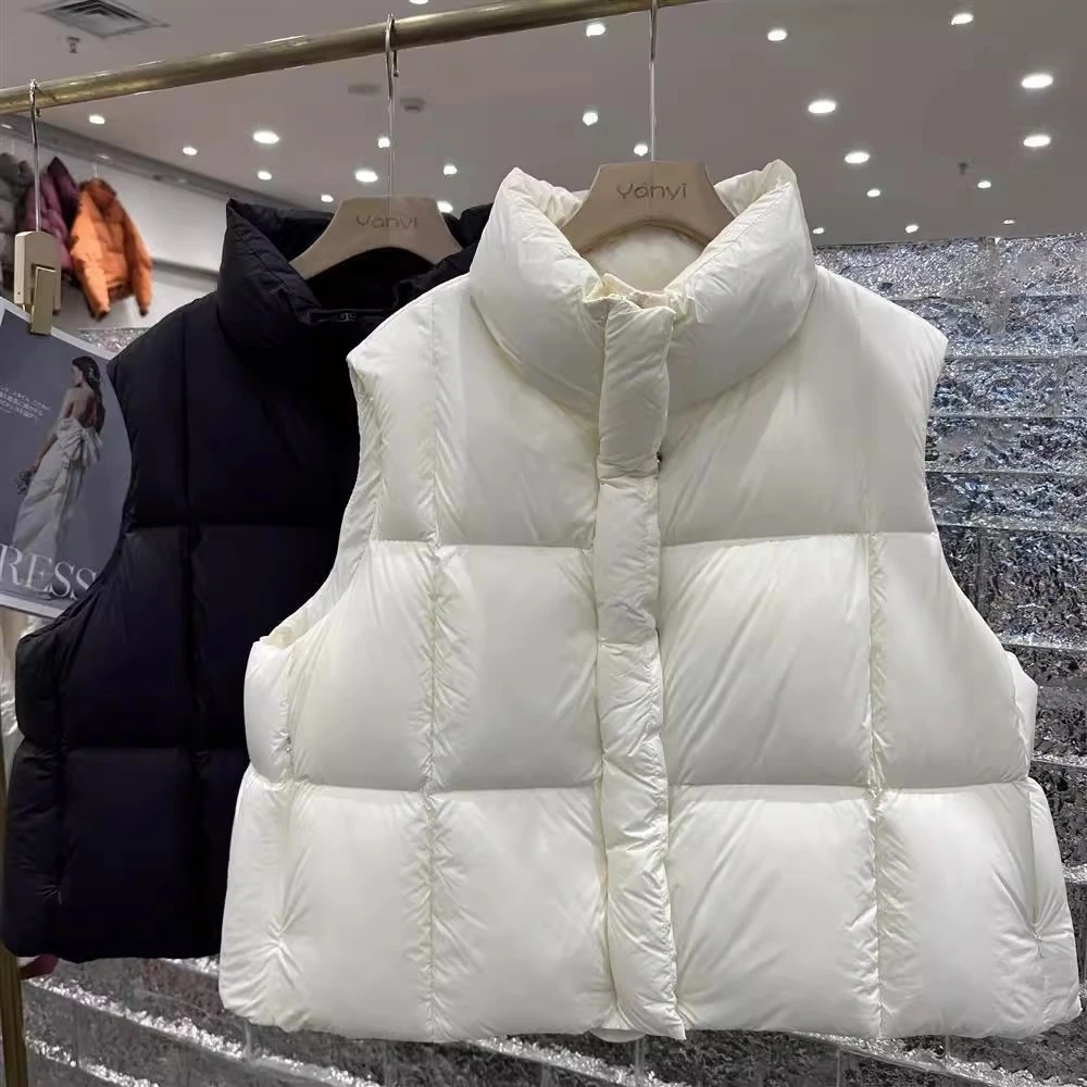 胖mm大码新款棉服马甲女秋冬新款宽松百搭棉马夹背心坎肩615