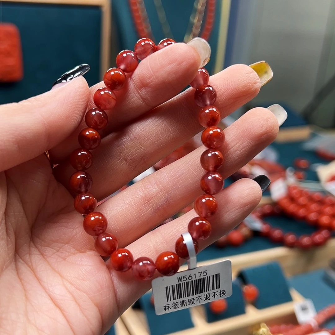 未镶嵌手串南红玛瑙九口7