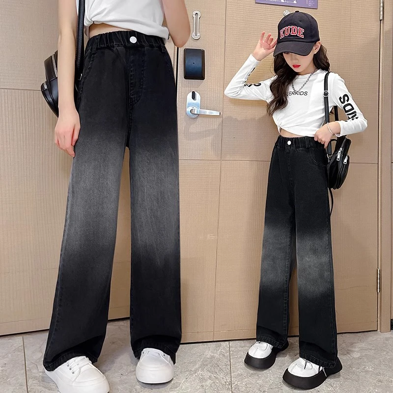 新品巴拉巴拉女童裤子夏季薄款儿童天丝牛仔裤女大童夏装2025新款
