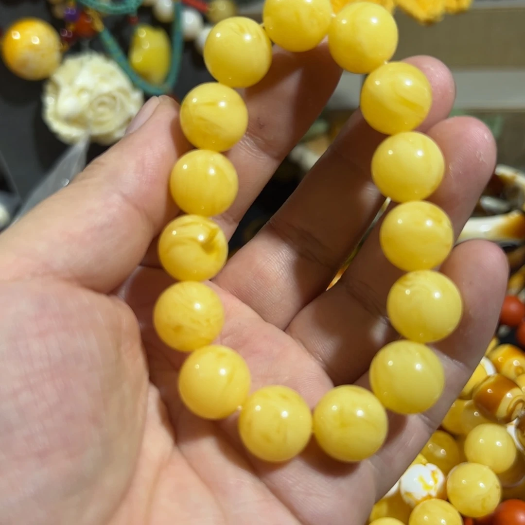 未镶嵌蜜蜡手链卡1.4➕