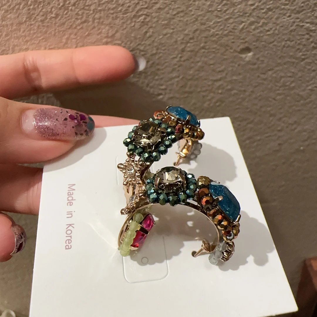 铜合金耳饰 东大门设计款手工耳圈123