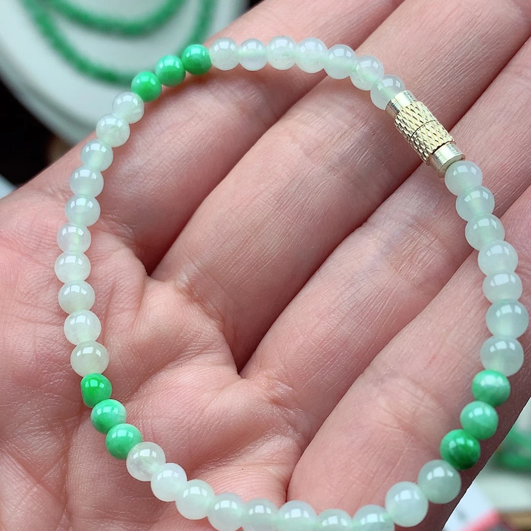 翡翠未镶嵌毛衣链