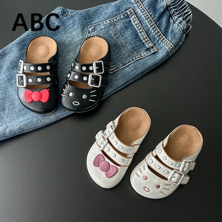 ABC女童2025凉鞋夏季款女宝宝森系超轻凉拖女孩新中式户外罗马鞋
