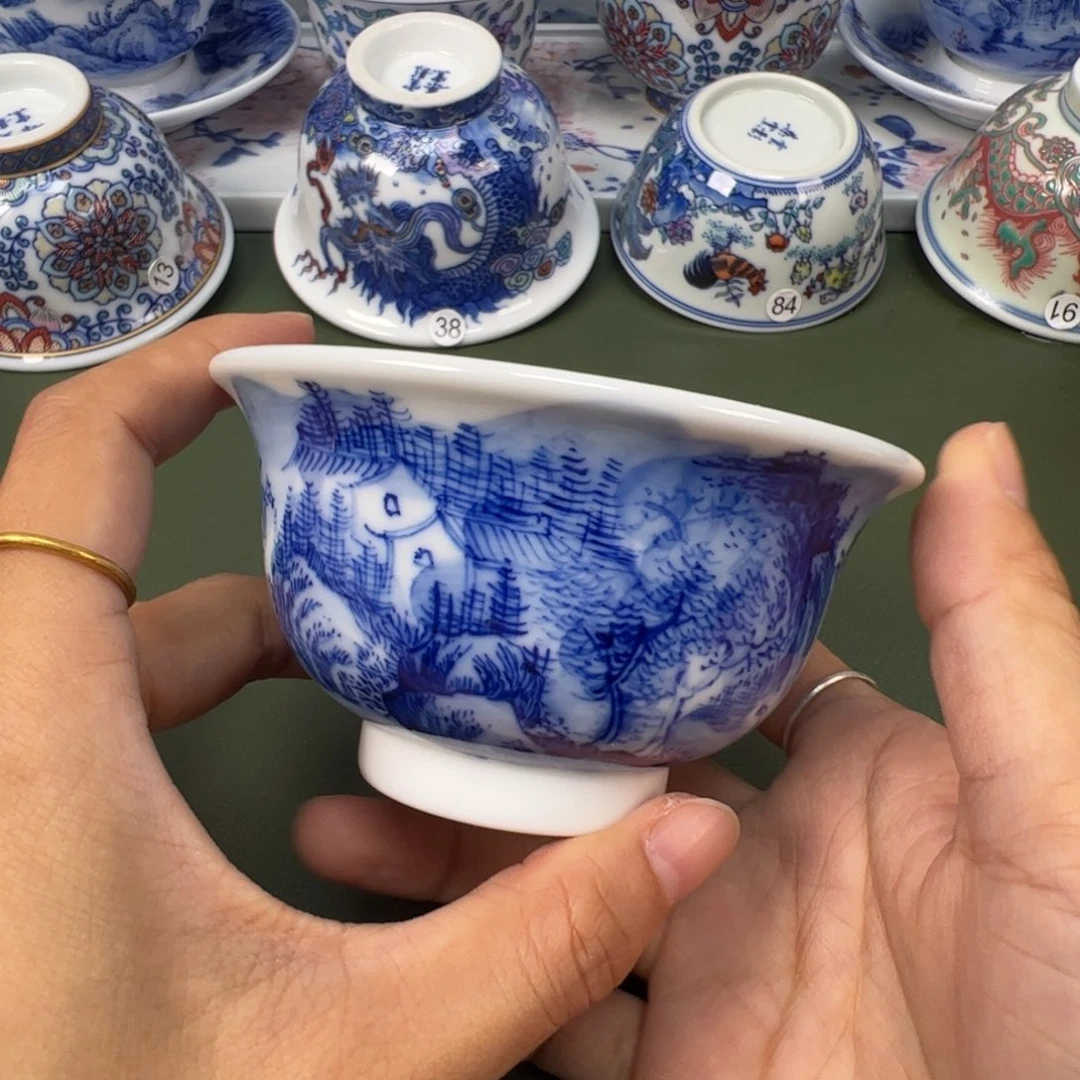 陶瓷景德镇纯手工纯手绘茶具木木23