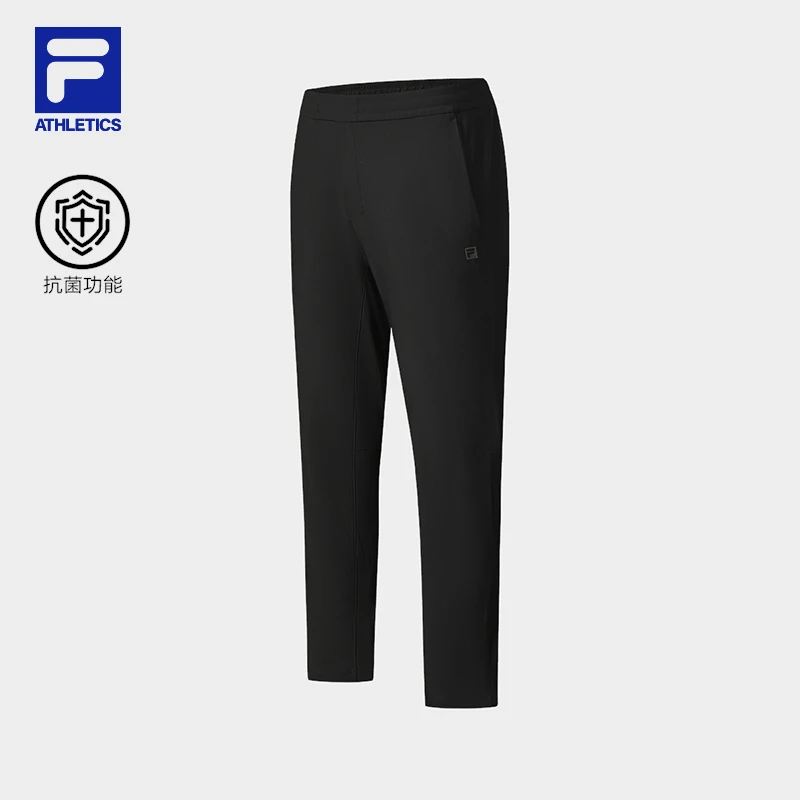 FILA斐乐旗舰男裤冬季厚款舒适健身运动休闲弹力长裤A11M531605F