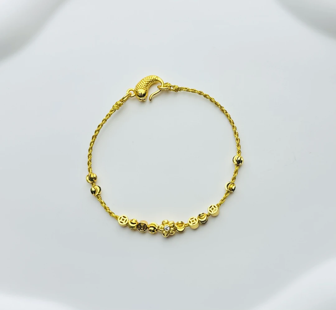 铜合金手链 【煋火原创】有钱花手编款气质时尚百搭手链