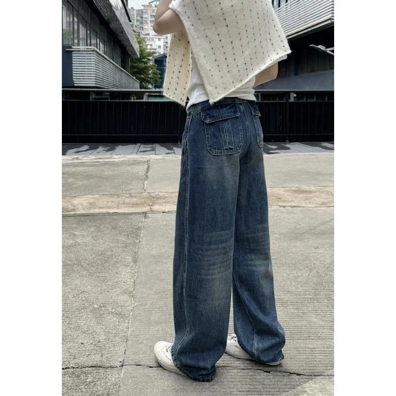 玖黛衣【新晋牛仔】早秋水洗复古百搭牛仔裤NZP44260 NZP44261