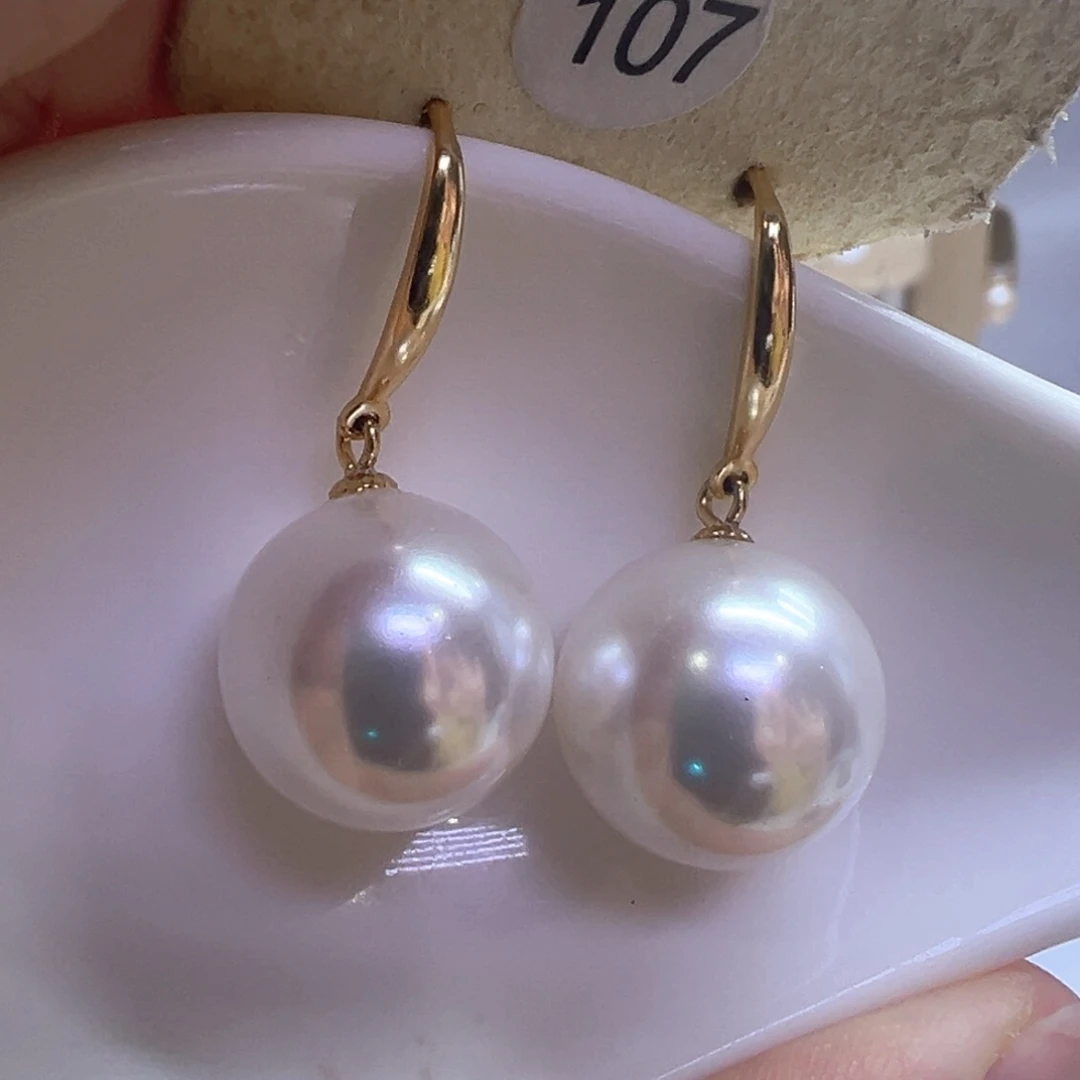 银S925镶嵌淡水珍珠耳饰
