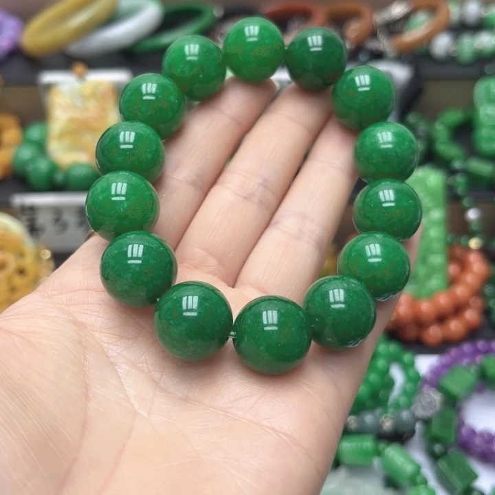 翡翠未镶嵌手链手串5