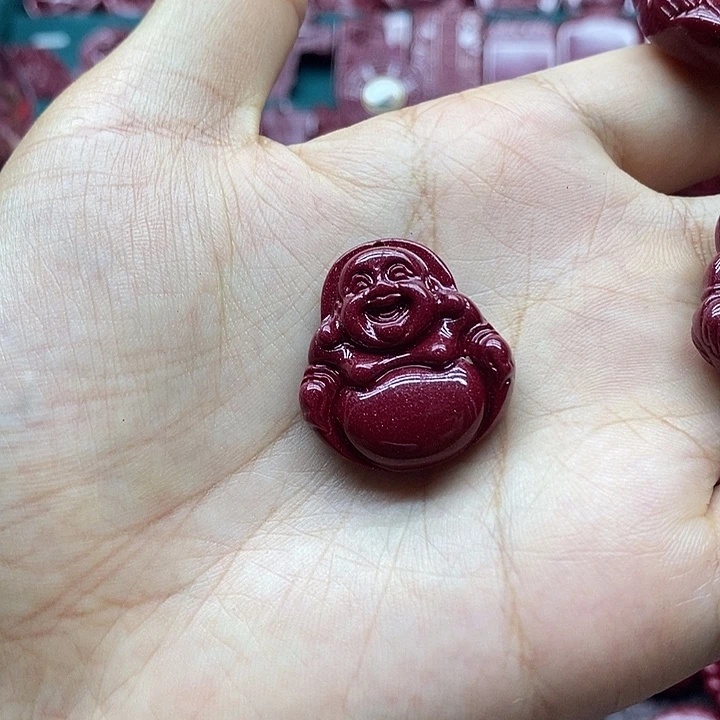 天然辰砂004朱砂吊坠