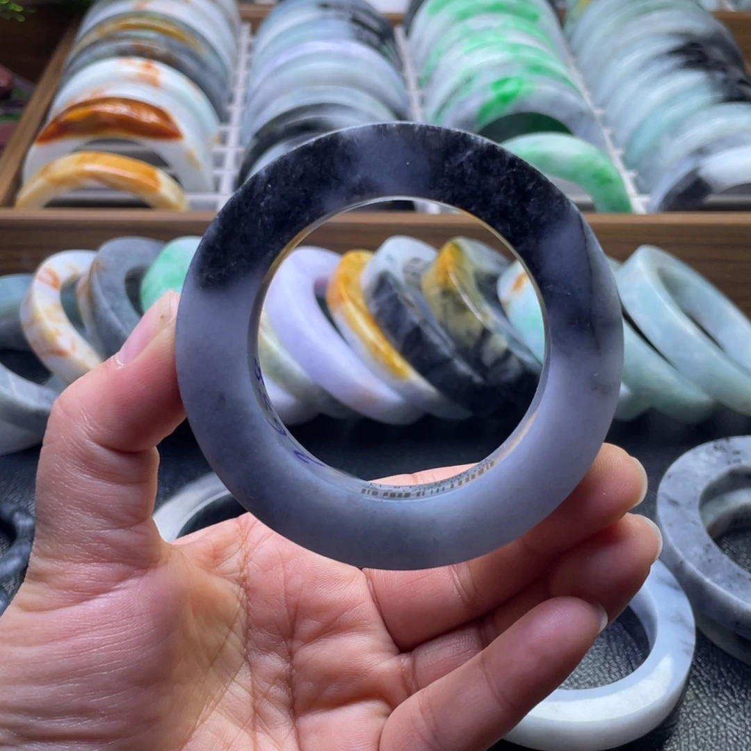 定制翡翠未镶嵌纯天然翡翠手镯定制