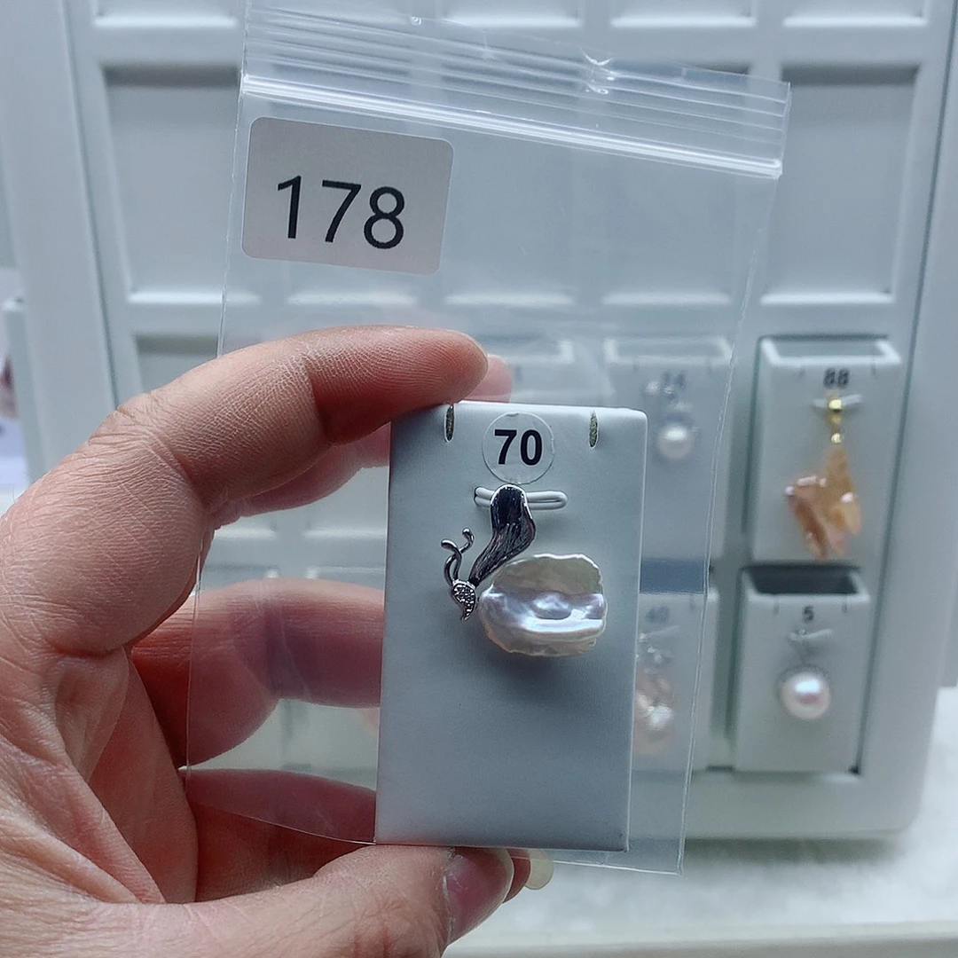 吊坠(不含链)淡水珍珠合金