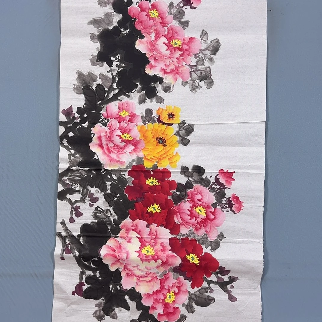 国画1541 牡丹一如你的青花