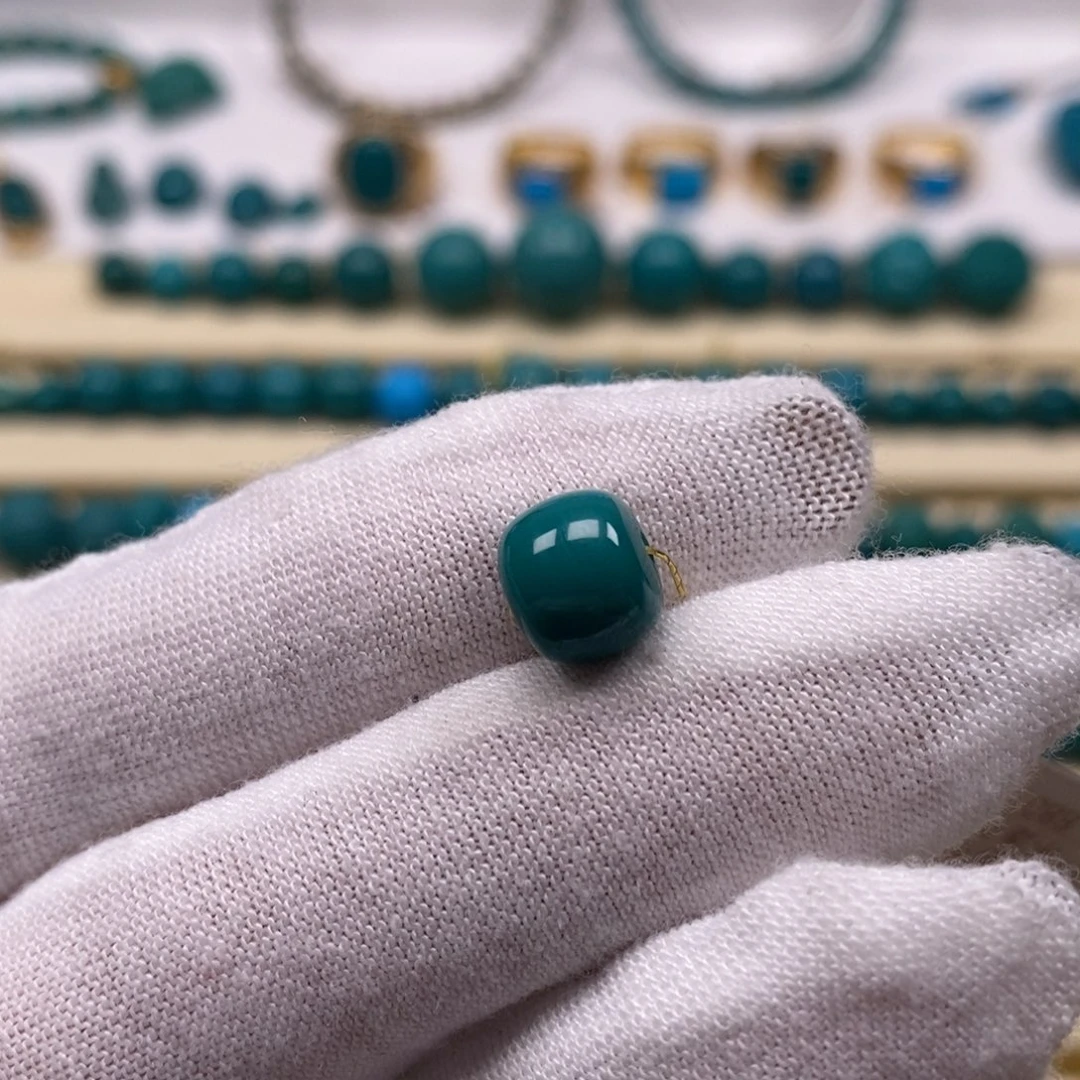 绿松石未镶嵌珠宝奇石老型8.5mm