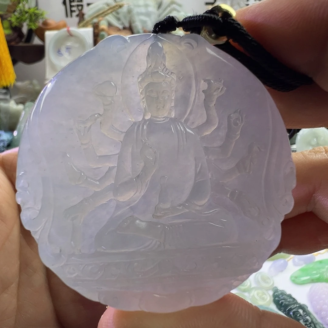 翡翠未镶嵌颈饰翡翠千手观音