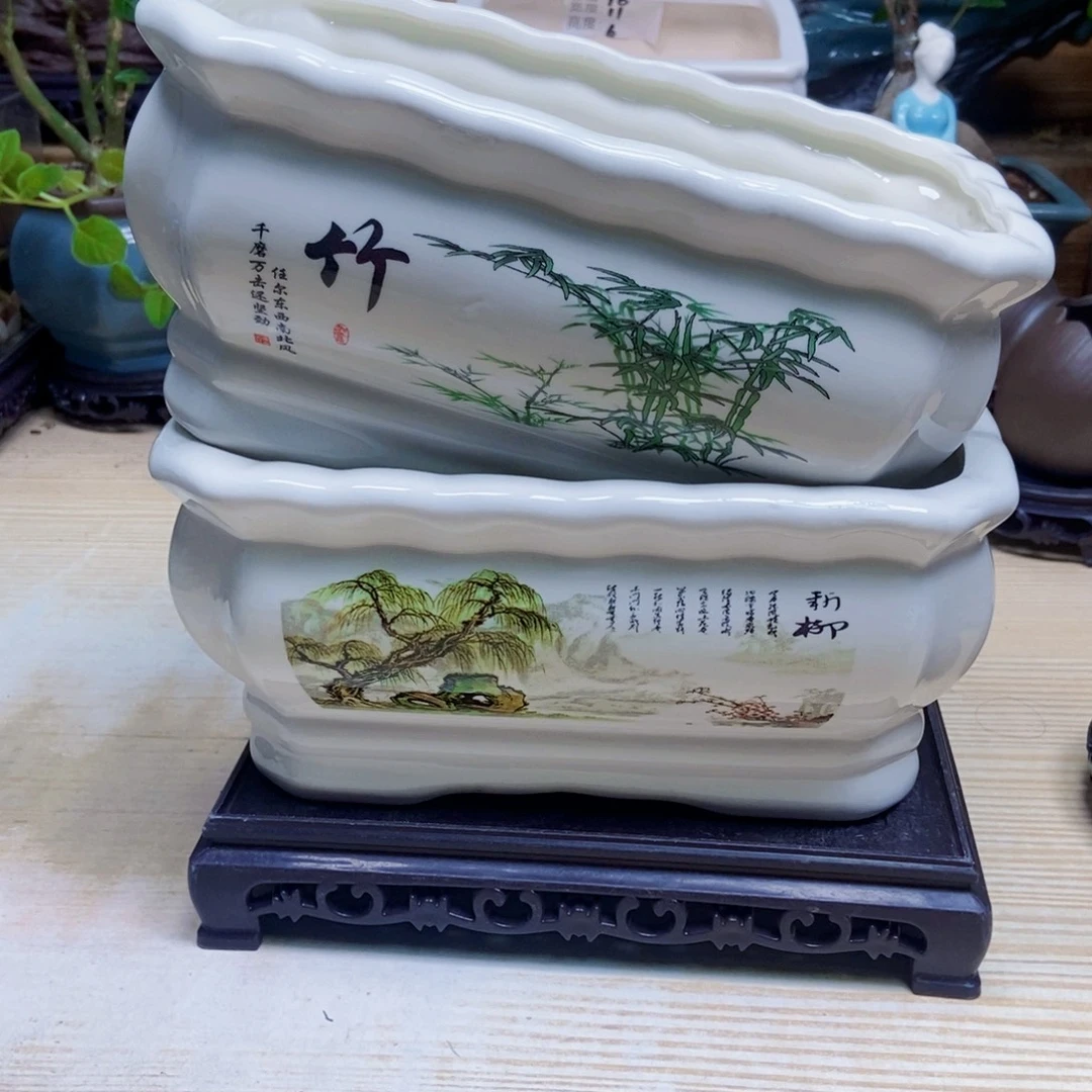 瓷片陶瓷花盆陶瓷艺术