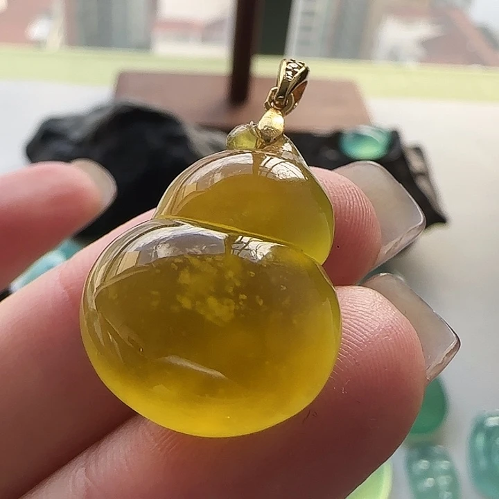 岫玉银S925镶嵌颈饰岫玉
