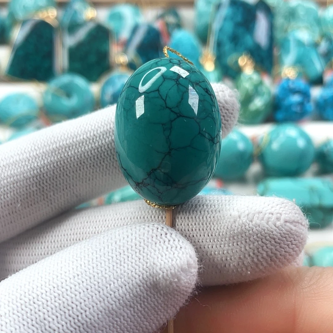 绿松石未镶嵌车挂