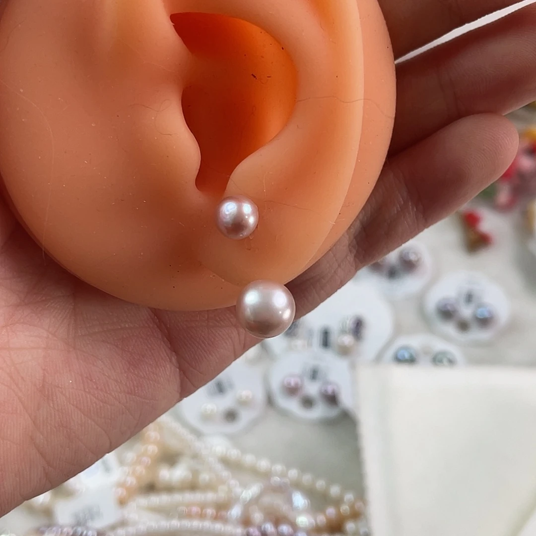 淡水珍珠耳饰未镶嵌