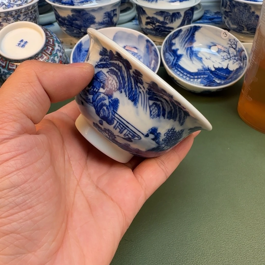 纯手工纯手绘茶具石头13