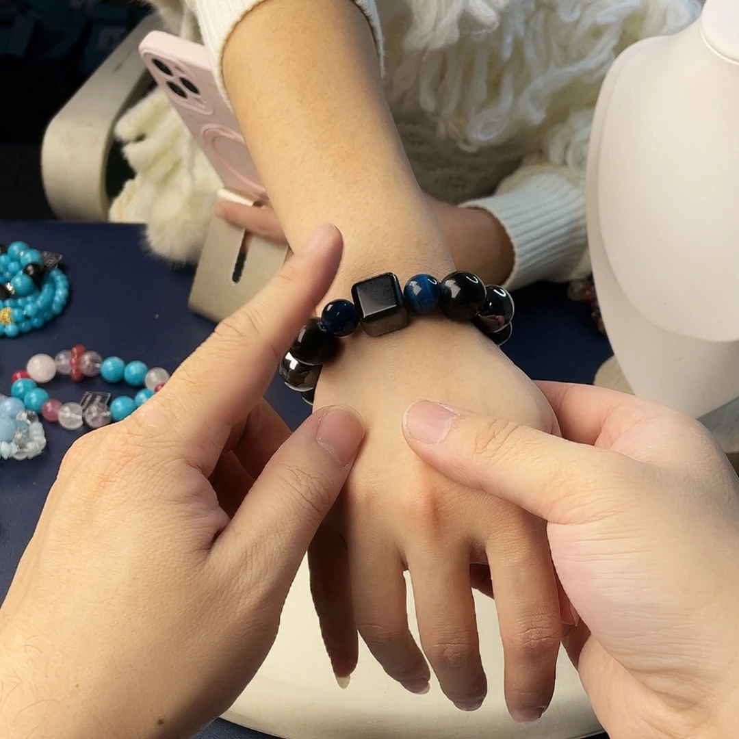 水晶银S925镶嵌手链