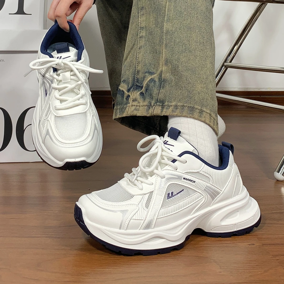 回力爆款夏韩版运动鞋女款2025新款情侣小白鞋百搭厚底老爹鞋chic