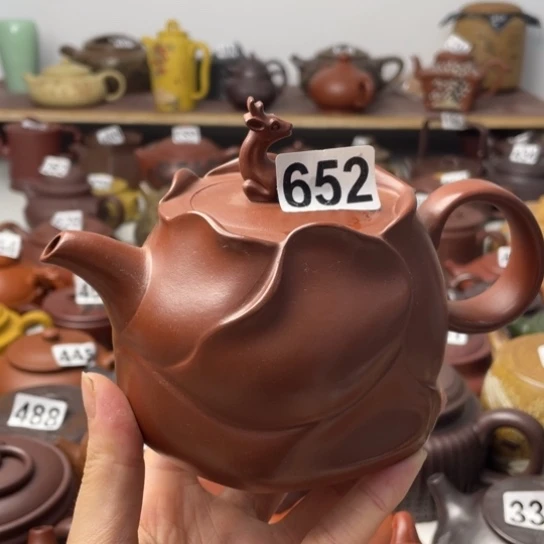 专**志口沿磕碰紫砂微瑕