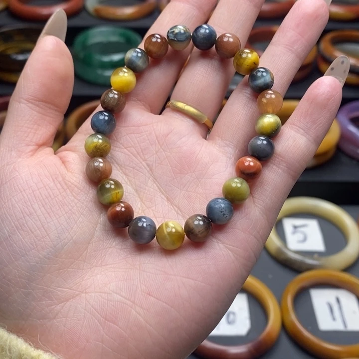 石英质玉（黄龙玉）手串未镶嵌秦**Y