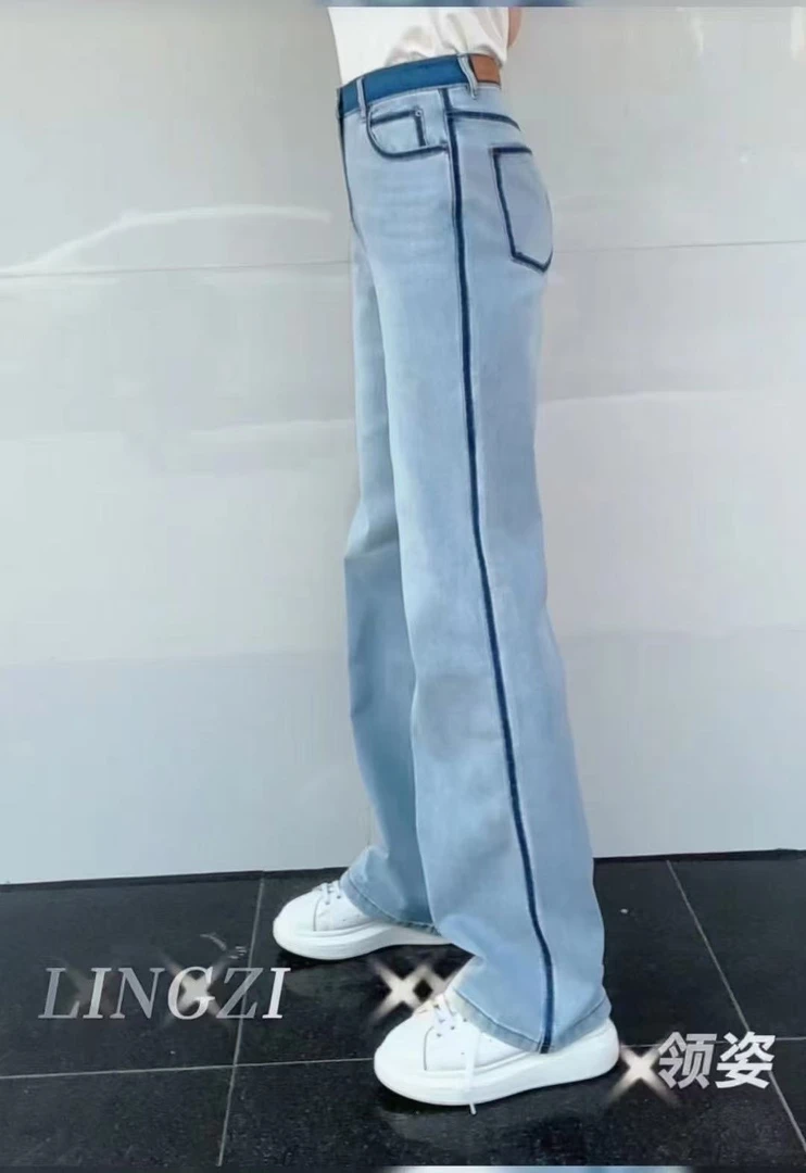 显瘦直筒牛仔裤1101001