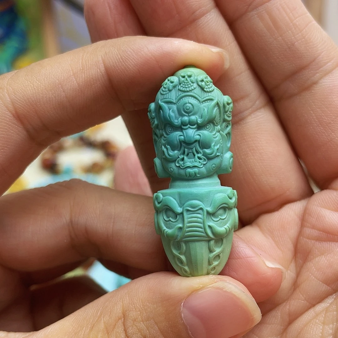 铭***宝未镶嵌绿松石吊坠(不含链)