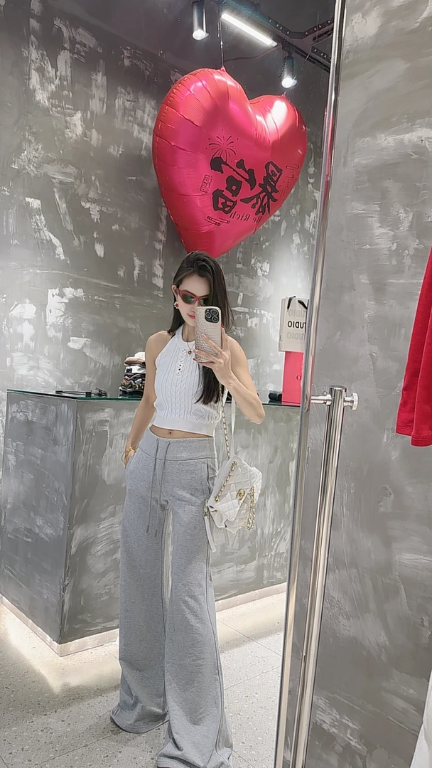 欧美风黄色针织吊带背心夏季镂空短款修身上衣