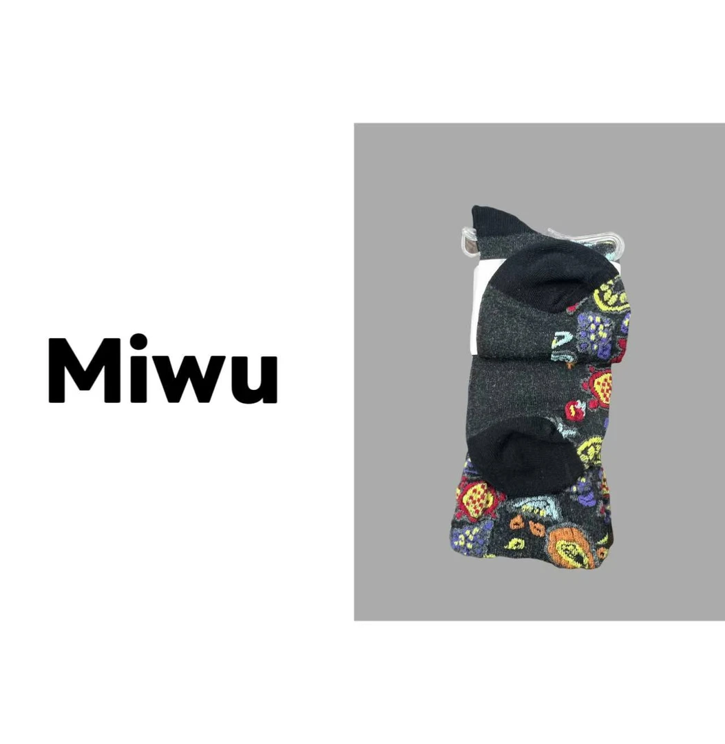 B192 浮雕立体感袜子女花色浮雕款20