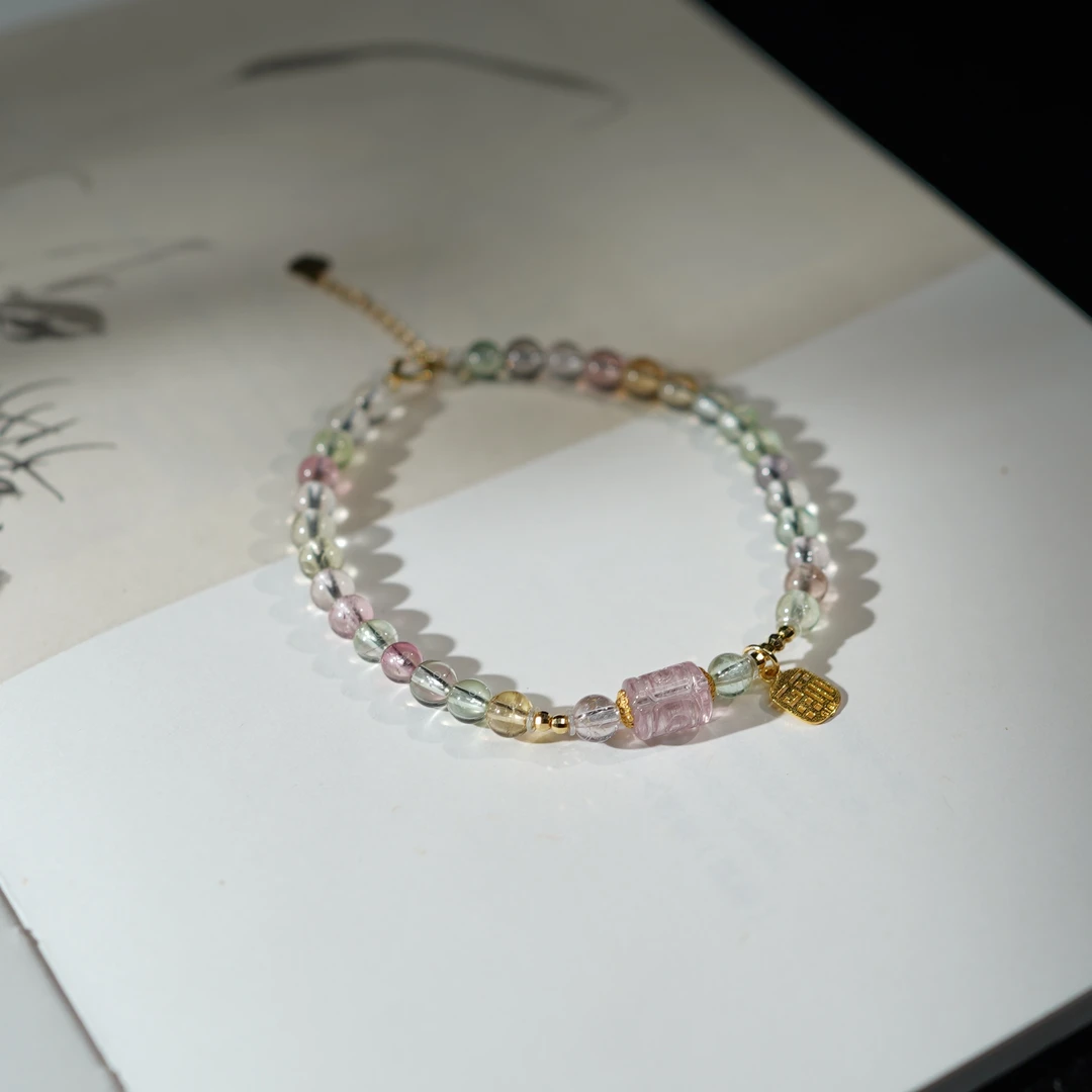 【缤果】碧玺*手串*18k金镶嵌（备注手围）