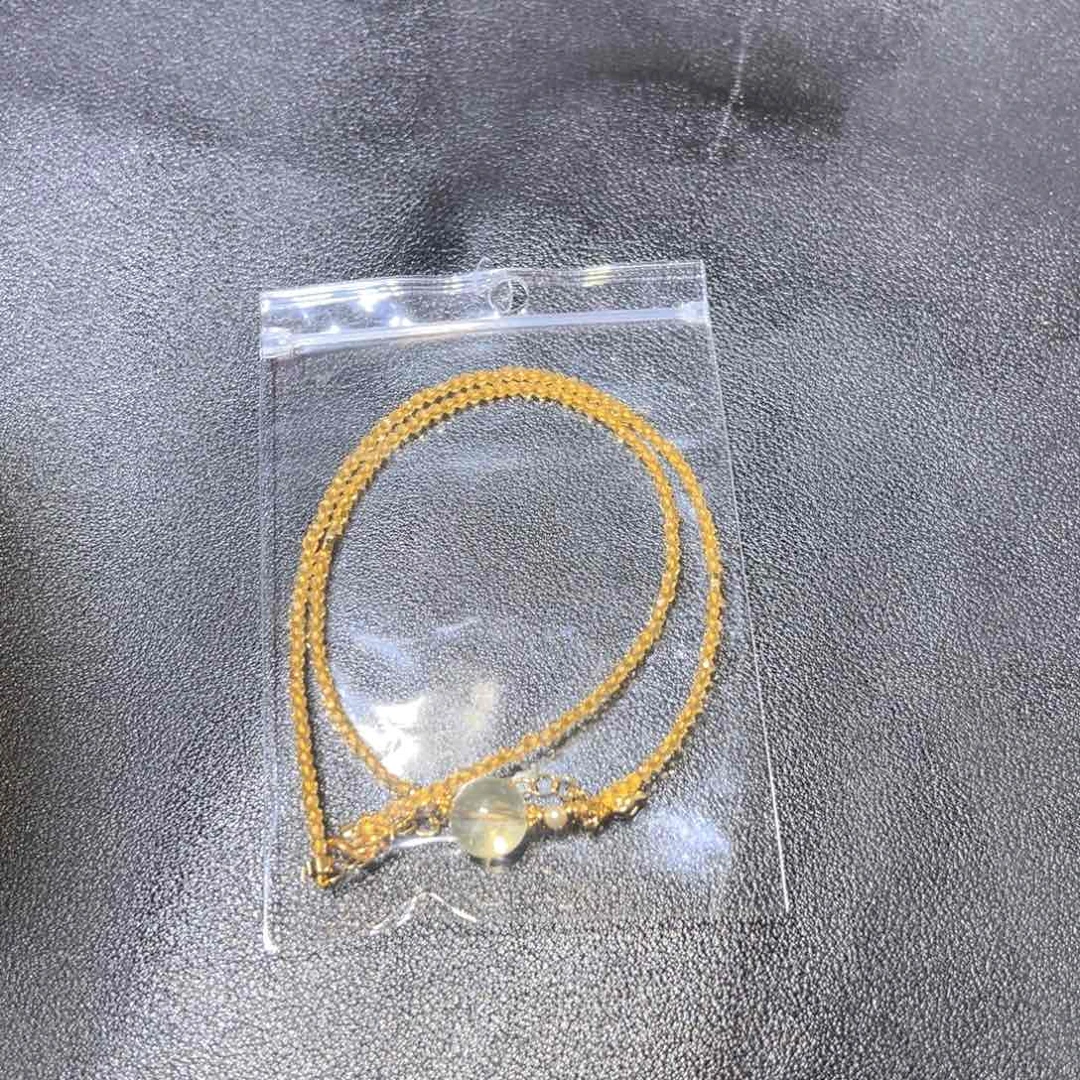 发晶手串未镶嵌黄水A01