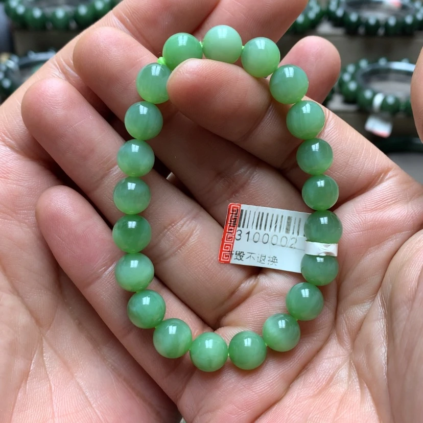 【闪购商品】未镶嵌手链和田玉（碧玉）