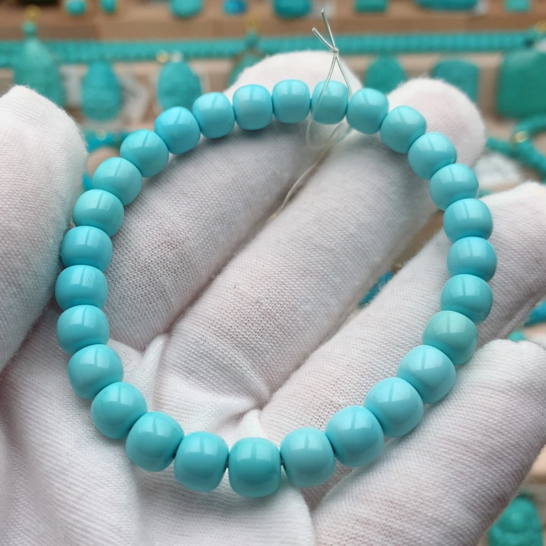 绿松石未镶嵌珠宝奇石7.2mm