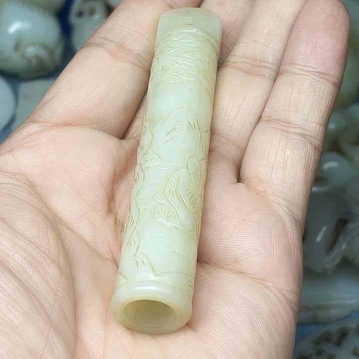 和田玉（白玉）未镶嵌珠宝奇石夏**炎