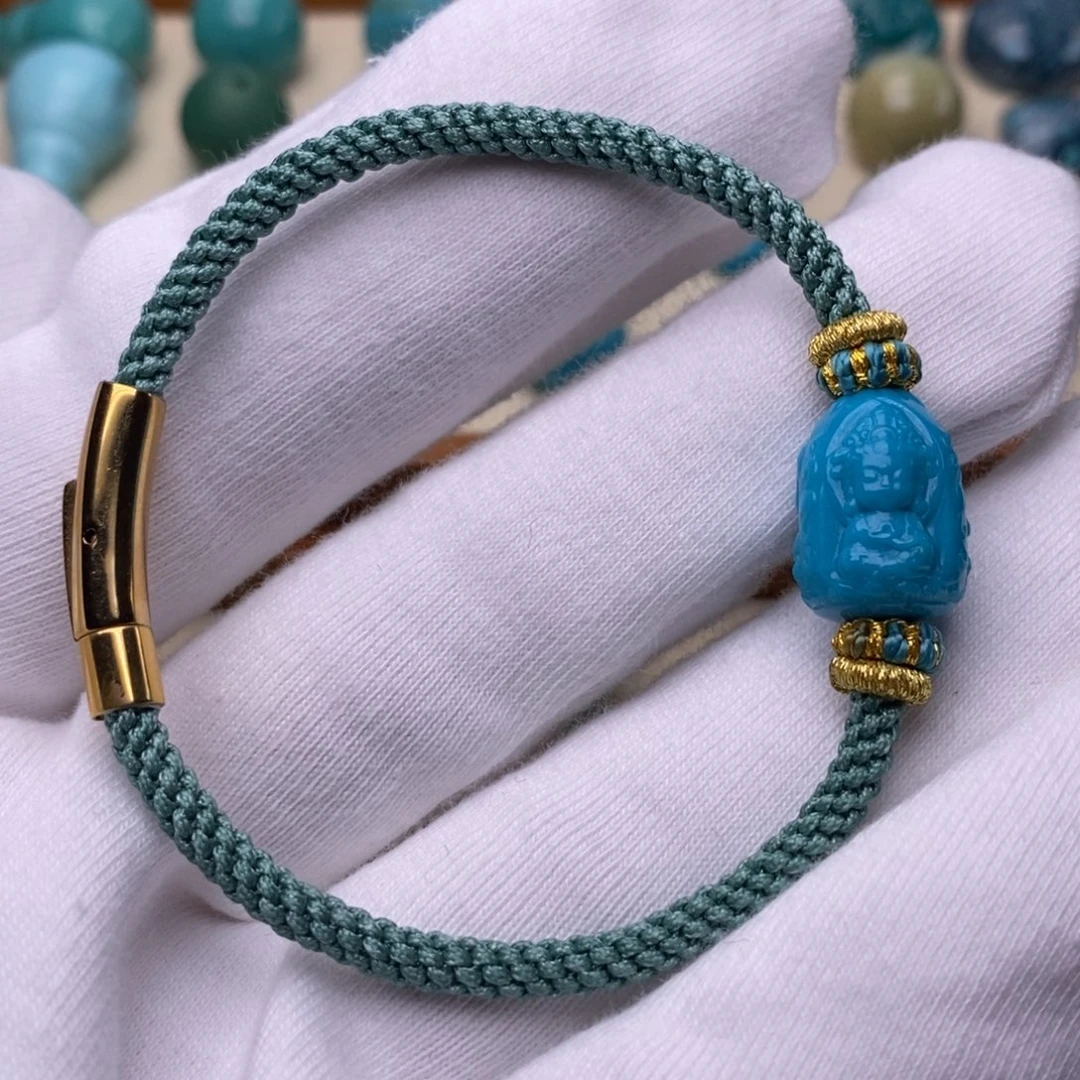 绿松石未镶嵌绿松石手链