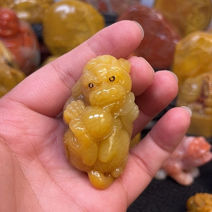 覃***双田黄石田黄作品北部欣赏