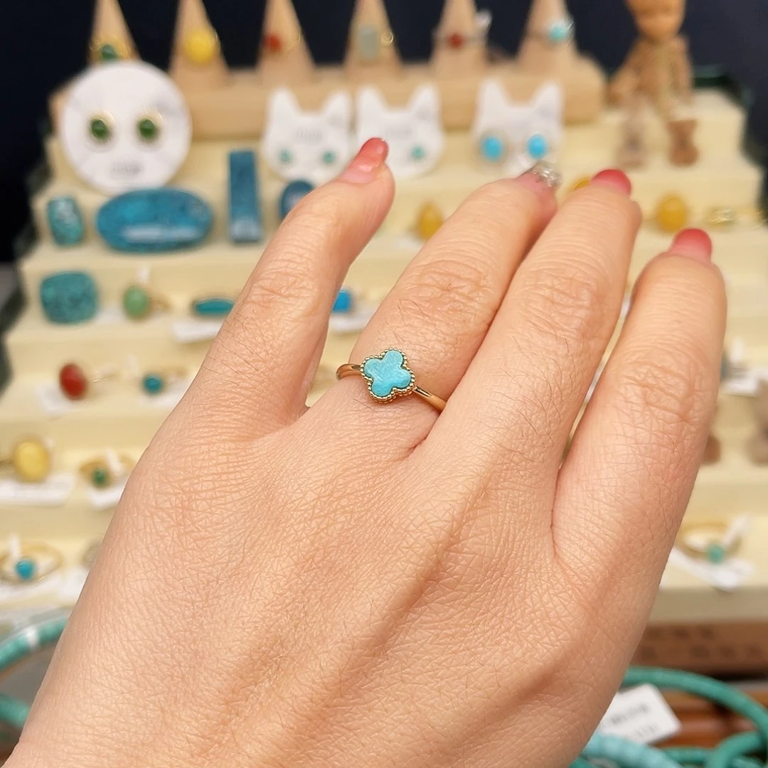 绿松石戒指合金女戒