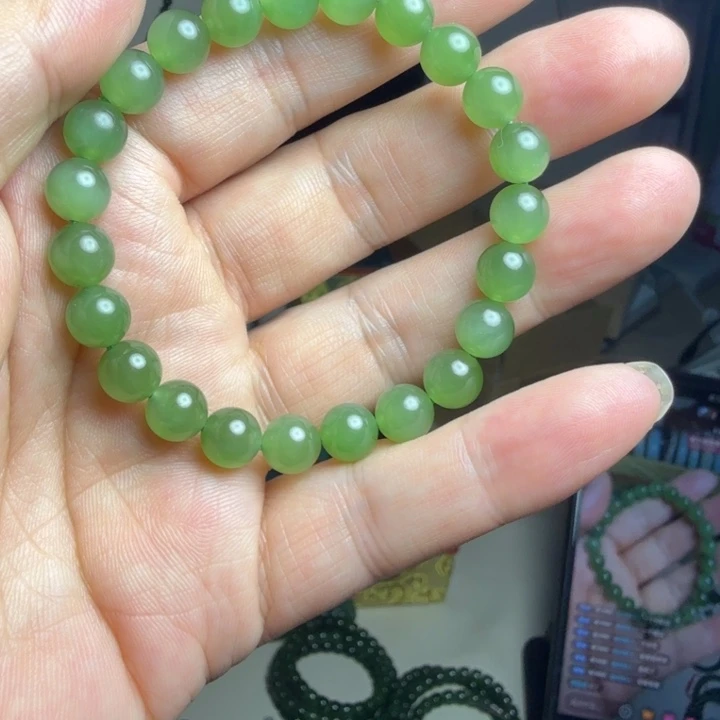 和田玉（碧玉）未镶嵌手串